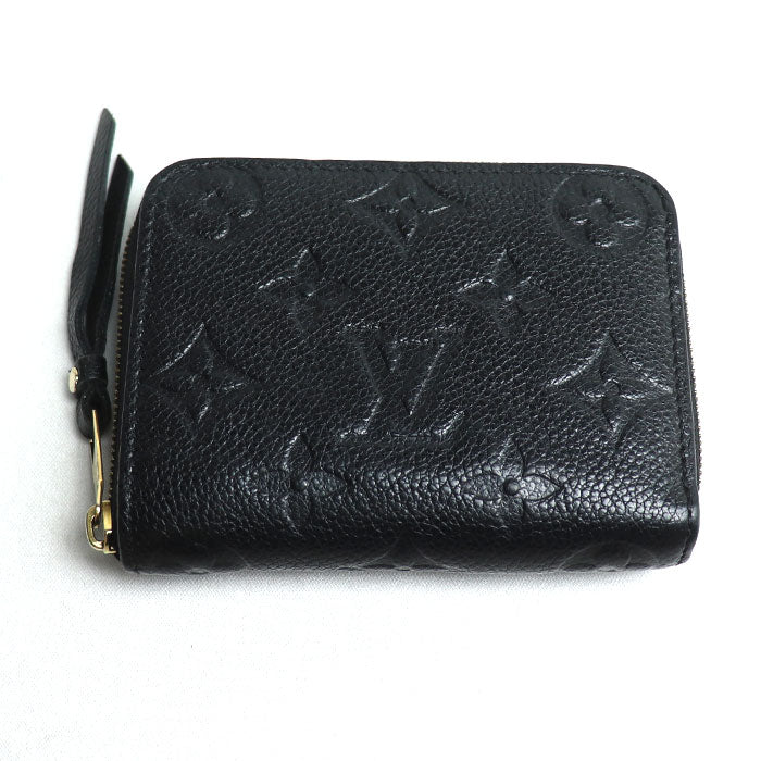 LOUIS VUITTON ルイ・ヴィトン ジッピー･コイン パース コインケース モノグラム･アンプラント ブラック M60574 TS1196 ユニセックス【中古】