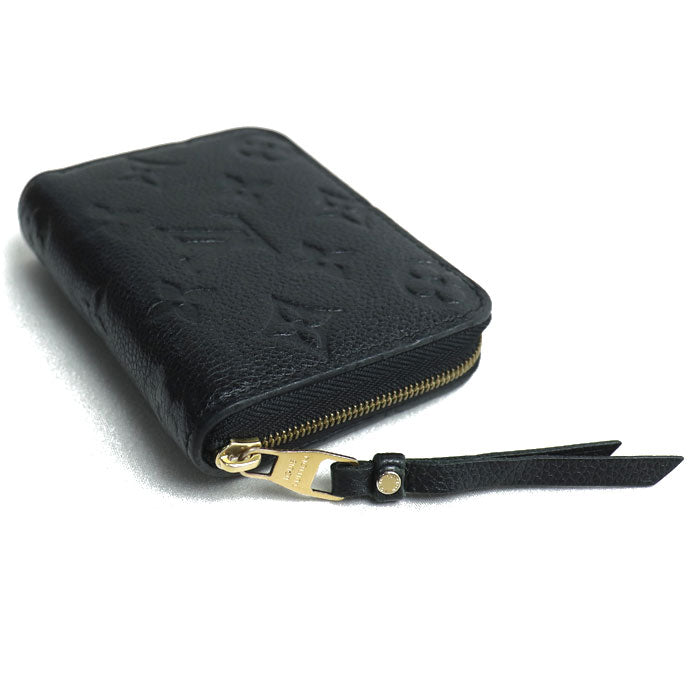 LOUIS VUITTON ルイ・ヴィトン ジッピー･コイン パース コインケース モノグラム･アンプラント ブラック M60574 TS1196 ユニセックス【中古】