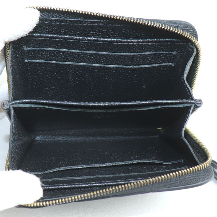 LOUIS VUITTON ルイ・ヴィトン ジッピー･コイン パース コインケース モノグラム･アンプラント ブラック M60574 TS1196 ユニセックス【中古】