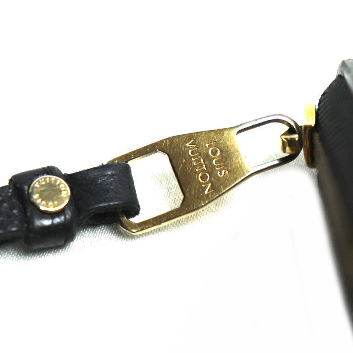 LOUIS VUITTON ルイ・ヴィトン ジッピー･コイン パース コインケース モノグラム･アンプラント ブラック M60574 TS1196 ユニセックス【中古】