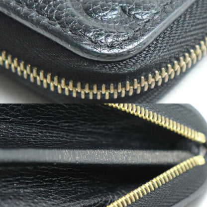 LOUIS VUITTON ルイ・ヴィトン ジッピー･コイン パース コインケース モノグラム･アンプラント ブラック M60574 TS1196 ユニセックス【中古】