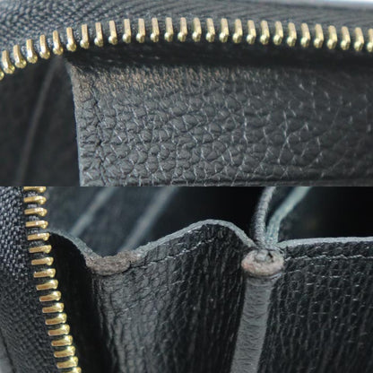 LOUIS VUITTON ルイ・ヴィトン ジッピー･コイン パース コインケース モノグラム･アンプラント ブラック M60574 TS1196 ユニセックス【中古】