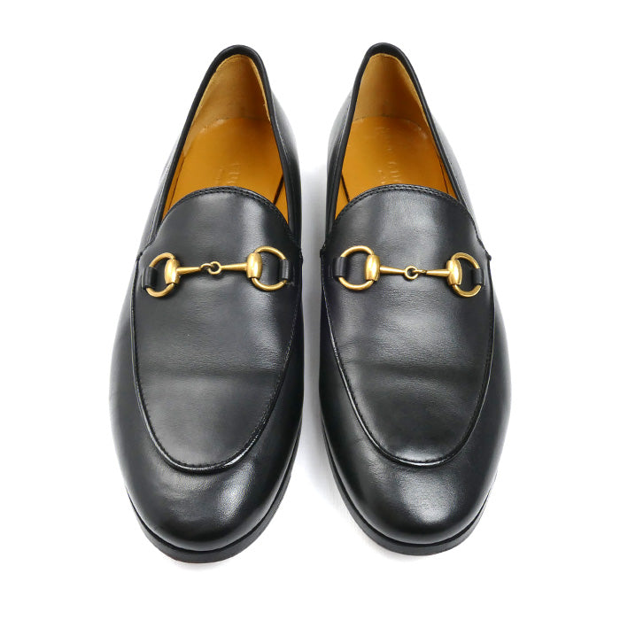 GUCCI グッチ ヨルダーン ローファー ブラック 404069 
37 1/2 ホースビット レディース【中古】【美品】