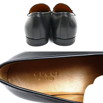 GUCCI グッチ ヨルダーン ローファー ブラック 404069 
37 1/2 ホースビット レディース【中古】【美品】