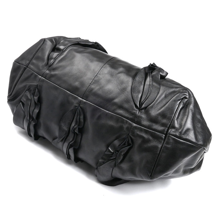 PRADA プラダ ハンドバッグ ブラック BR3987 フリル レディース【中古】