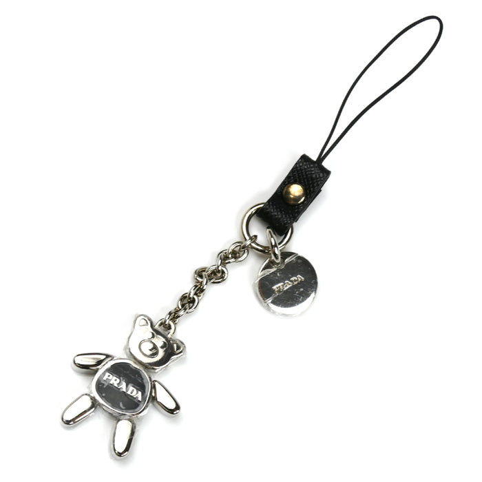 PRADA プラダ 携帯ストラップ くま キーホルダー 1AR927 レディース【中古】