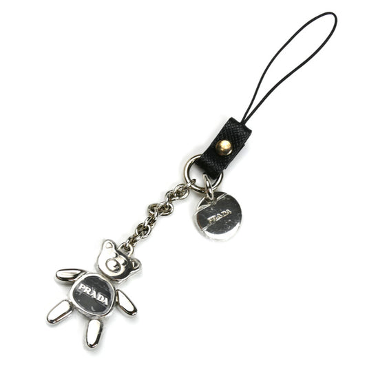 PRADA プラダ 携帯ストラップ くま キーホルダー 1AR927 レディース【中古】