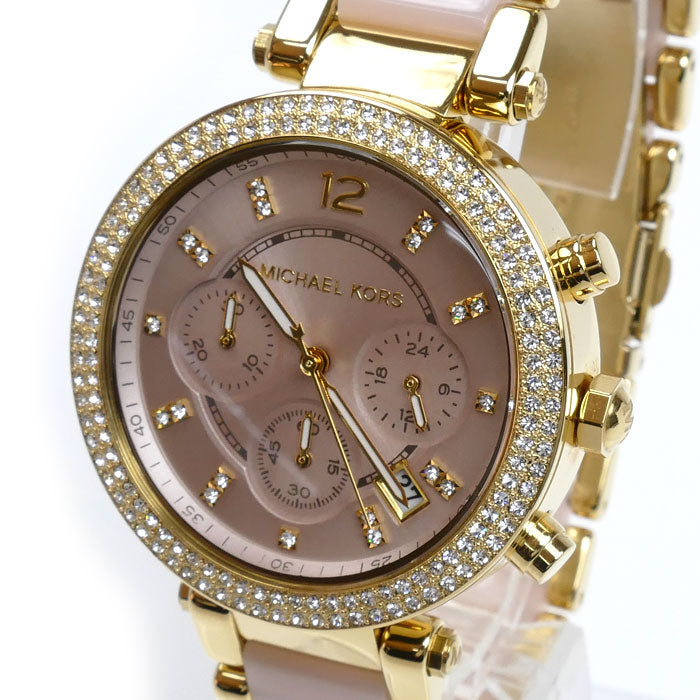 Michael Kors マイケルコース パーカーコレクション 腕時計 電池式 MK-6326 レディース【中古】