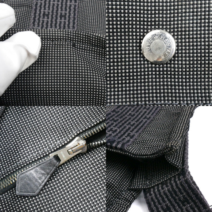 HERMES エルメス バサスPM ショルダーバッグ グレー エールライン ユニセックス【中古】