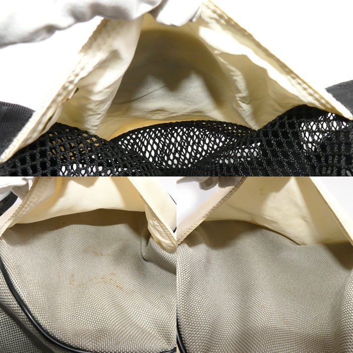 CHANEL シャネル スポーツライン ボストンバッグ ブラック ホワイト グレー ユニセックス【中古】