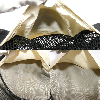 CHANEL シャネル スポーツライン ボストンバッグ ブラック ホワイト グレー ユニセックス【中古】