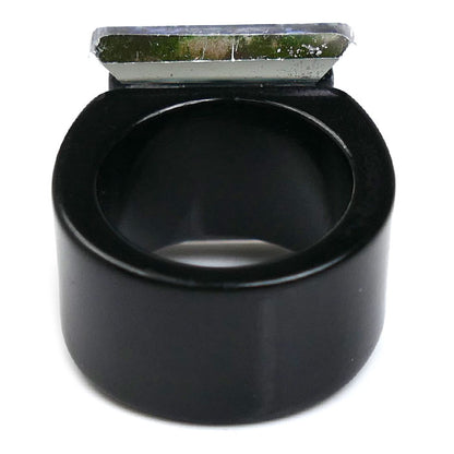 CHANEL シャネル プラスチック スクエア ミラー リング・指輪 13号 7.8g レディース【中古】