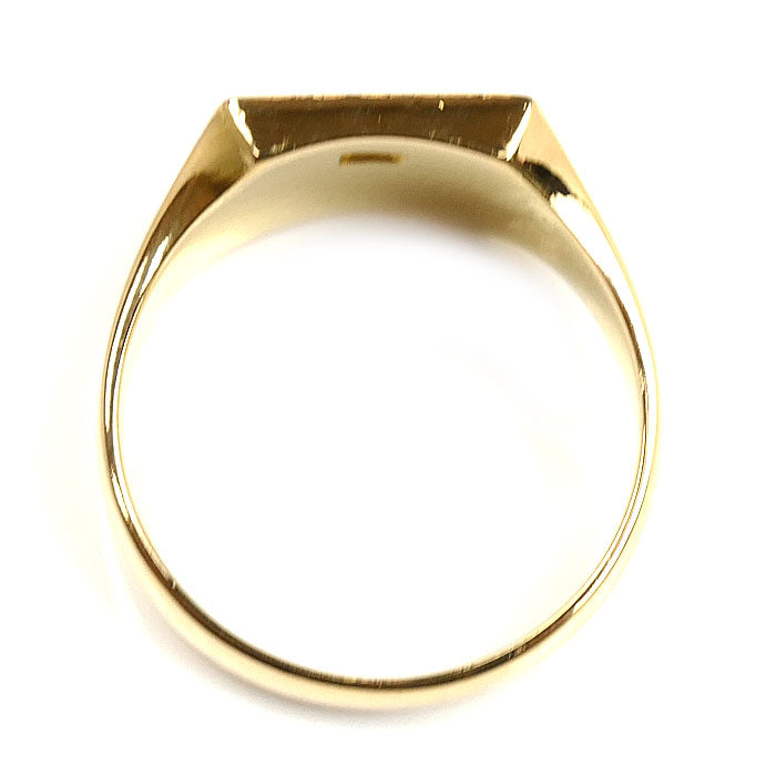 K18YG イエローゴールド 印台 リング・指輪 24号 15g メンズ【中古】