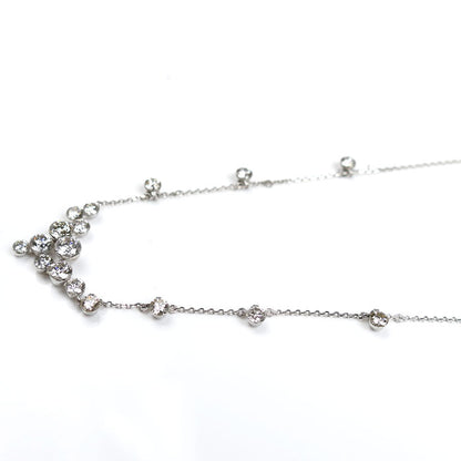 TASAKI タサキ K18WG ホワイトゴールド ネックレス ダイヤモンド2.20ct 4.8g ～47cm レディース【中古】