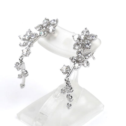 TASAKI タサキ K18WG ホワイトゴールド ピアス ダイヤモンド1.00ct/1.00ct 4.8g レディース【中古】【美品】