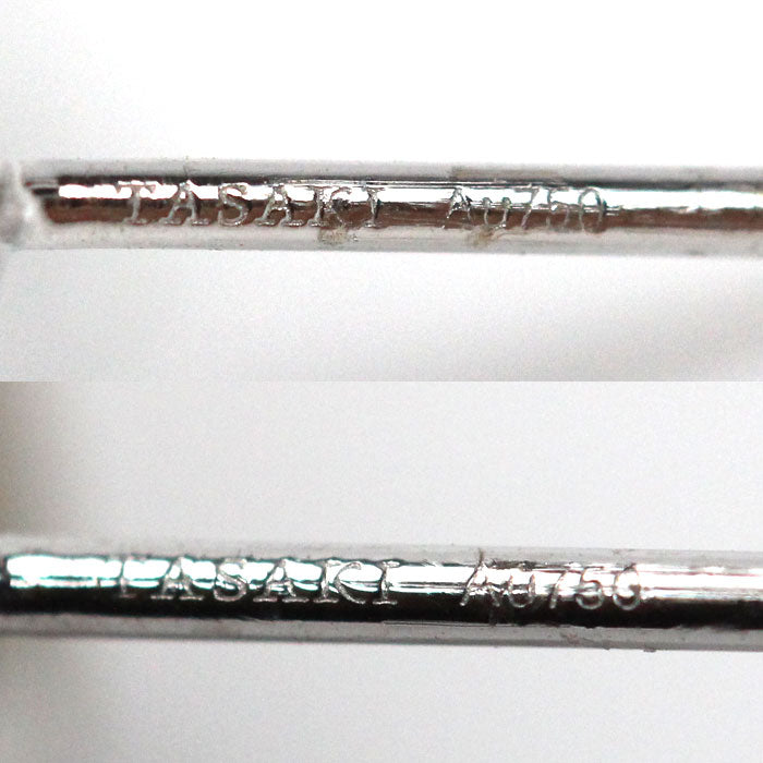 TASAKI タサキ K18WG ホワイトゴールド ピアス ダイヤモンド1.00ct/1.00ct 4.8g レディース【中古】【美品】