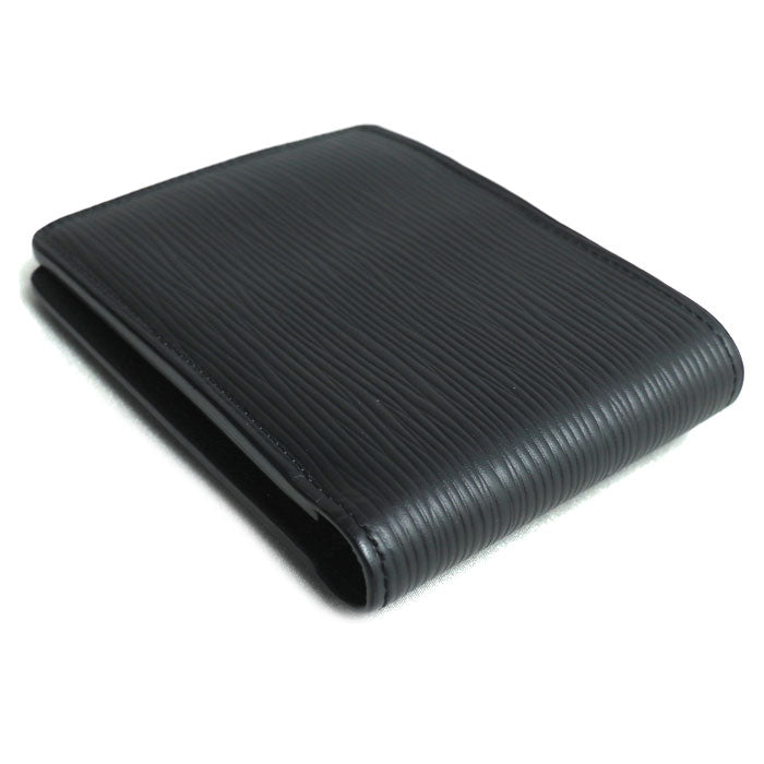 LOUIS VUITTON ルイ・ヴィトン ポルトフォイユ･ミュルティプル 二つ折り財布 エピ ブラック M60662 IC メンズ【中古】