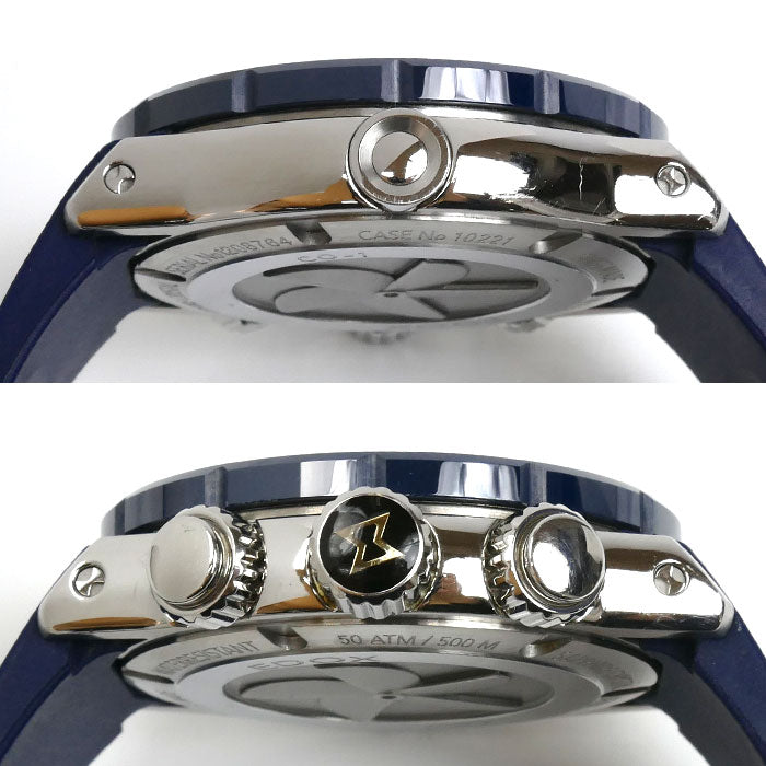 EDOX エドックス クロノオフショア1 クロノグラフ 腕時計 電池式 10221-3BU3-BUIN3 メンズ【中古】