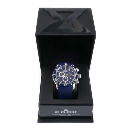 EDOX エドックス クロノオフショア1 クロノグラフ 腕時計 電池式 10221-3BU3-BUIN3 メンズ【中古】