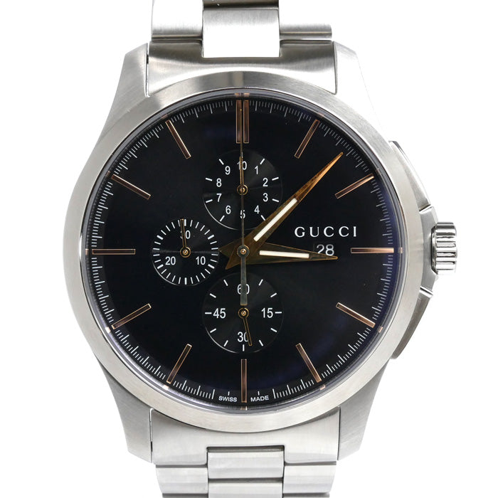 GUCCI グッチ Gタイムレス クロノグラフ 腕時計 電池式 126.2/YA126272 メンズ【中古】【美品】
