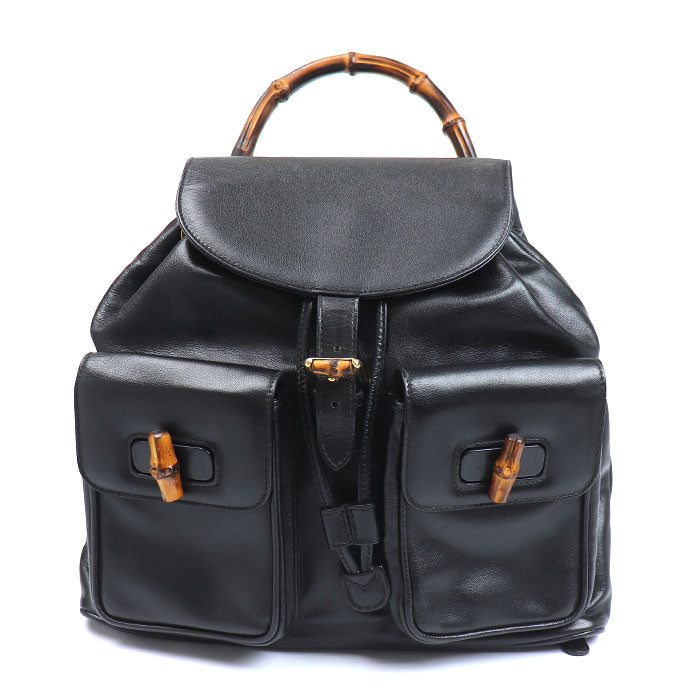 GUCCI グッチ バンブー リュック・デイパック ブラック 003.2058.0016 レディース【中古】