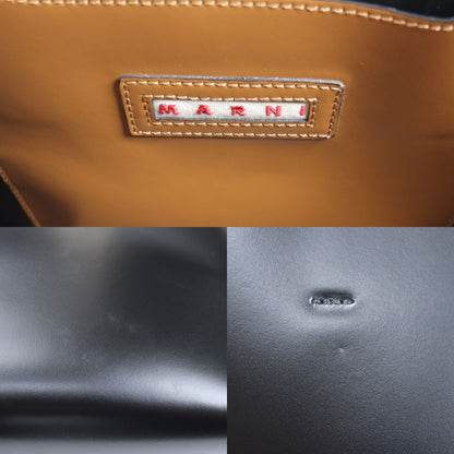 MARNI マルニ MUSEO スモール 2Wayショルダーバッグ ブラウン ブラック SHMPV01TY0 レディース【中古】【美品】