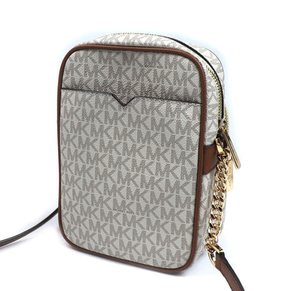 Michael Kors マイケルコース ET SET TRAVEL NS チェーン クロスボディ ミディアム ショルダーバッグ バニラ 35F1GTVC2B レディース【中古】