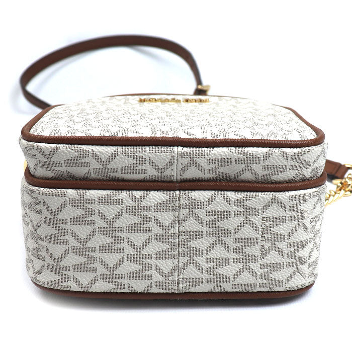 Michael Kors マイケルコース ET SET TRAVEL NS チェーン クロスボディ ミディアム ショルダーバッグ バニラ 35F1GTVC2B レディース【中古】