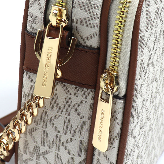 Michael Kors マイケルコース ET SET TRAVEL NS チェーン クロスボディ ミディアム ショルダーバッグ バニラ 35F1GTVC2B レディース【中古】