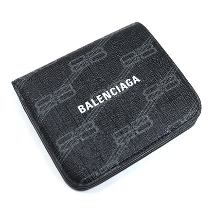 BALENCIAGA バレンシアガ シグネチャー 二つ折り財布 ブラック 594216 ユニセックス【中古】