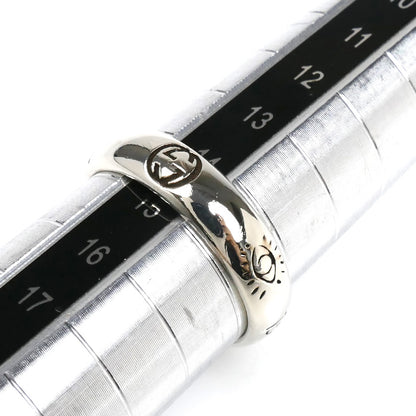 GUCCI グッチ シルバー925 Blind For Love インターロッキング リング・指輪 455247 J8400 0701 14.5号 3.7g ユニセックス【中古】