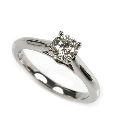 CARTIER カルティエ Pt950プラチナ ソリテール リング・指輪 N4139250 ダイヤモンド0.40ct 8号 48 3.9g レディース【中古】【美品】