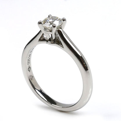 CARTIER カルティエ Pt950プラチナ ソリテール リング・指輪 N4139250 ダイヤモンド0.40ct 8号 48 3.9g レディース【中古】【美品】