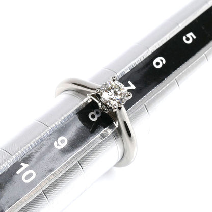 CARTIER カルティエ Pt950プラチナ ソリテール リング・指輪 N4139250 ダイヤモンド0.40ct 8号 48 3.9g レディース【中古】【美品】