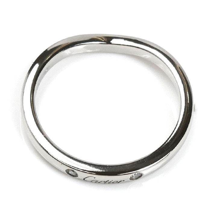 CARTIER カルティエ Pt950プラチナ バレリーナ ウェディング リング・指輪 B4092948 ダイヤモンド 8号 48 3.1g レディース【中古】【美品】