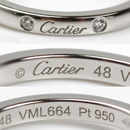 CARTIER カルティエ Pt950プラチナ バレリーナ ウェディング リング・指輪 B4092948 ダイヤモンド 8号 48 3.1g レディース【中古】【美品】