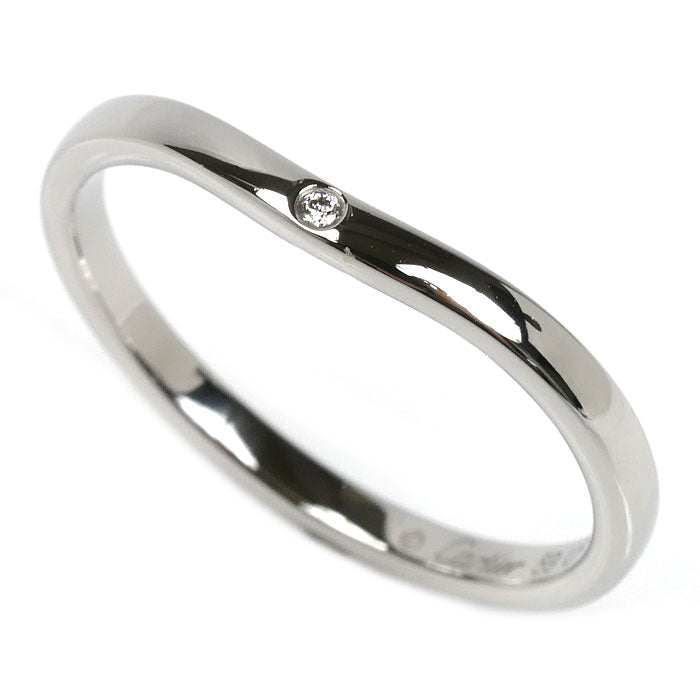 CARTIER カルティエ Pt950プラチナ バレリーナ ウェディング リング・指輪 B4092959 ダイヤモンド 19号 59 3.6g レディース【中古】【美品】