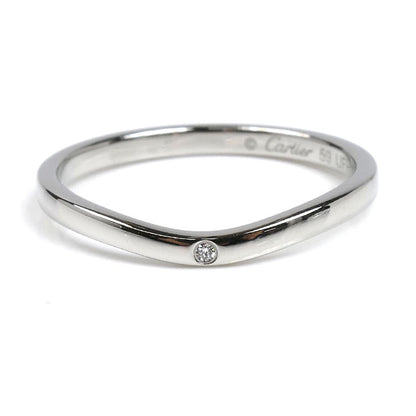 CARTIER カルティエ Pt950プラチナ バレリーナ ウェディング リング・指輪 B4092959 ダイヤモンド 19号 59 3.6g レディース【中古】【美品】