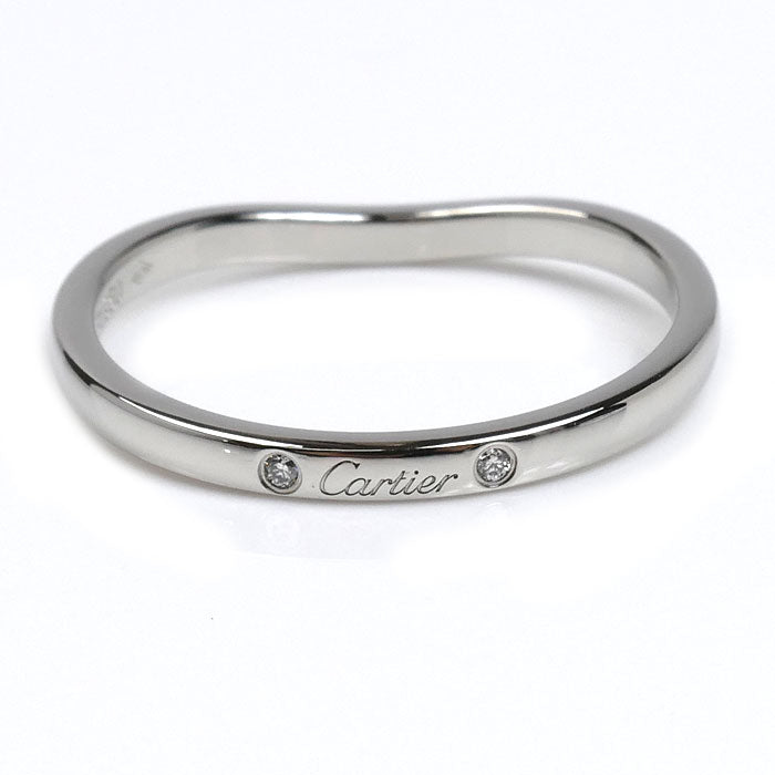 CARTIER カルティエ Pt950プラチナ バレリーナ ウェディング リング・指輪 B4092959 ダイヤモンド 19号 59 3.6g レディース【中古】【美品】