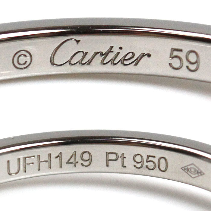 CARTIER カルティエ Pt950プラチナ バレリーナ ウェディング リング・指輪 B4092959 ダイヤモンド 19号 59 3.6g レディース【中古】【美品】