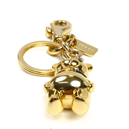 COACH コーチ 3D メタル テディ ベアー キーホルダー ゴールド F87166 レディース【中古】