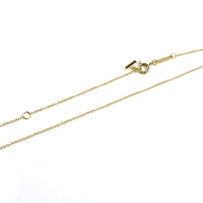 TIFFANY&Co. ティファニー K18YG イエローゴールド Tスマイル スモール ネックレス 60011679 3.0g 40/45cm レディース【中古】
