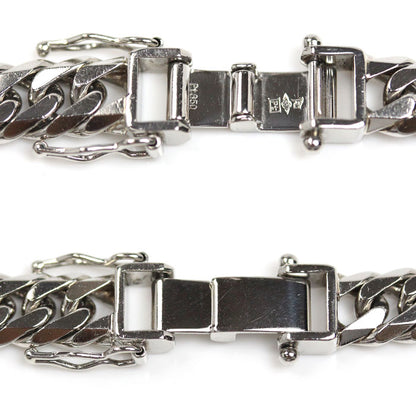 Pt850プラチナ ネックレス 喜平6面Wカット 100.1g 51cm メンズ【中古】