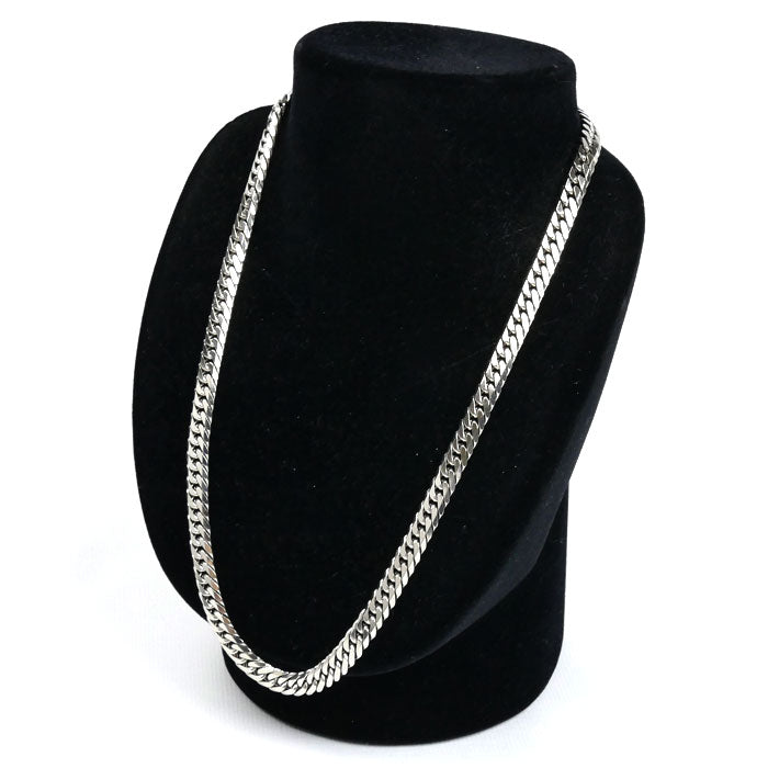 Pt850プラチナ ネックレス 喜平6面Wカット 100.1g 51cm メンズ【中古】