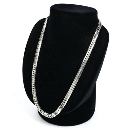 Pt850プラチナ ネックレス 喜平6面Wカット 100.1g 51cm メンズ【中古】