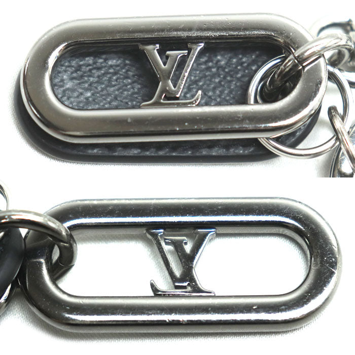 LOUIS VUITTON ルイ・ヴィトン LV シグネチャー チェーン キーホルダー グレー M00927 AK3234 メンズ【中古】