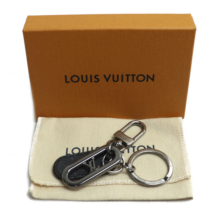LOUIS VUITTON ルイ・ヴィトン LV シグネチャー チェーン キーホルダー グレー M00927 AK3234 メンズ【中古】