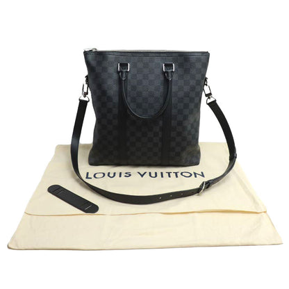 LOUIS VUITTON ルイ・ヴィトン アントン 2Wayショルダーバッグ ダミエ グラフィット ブラック グレー N40000 IC メンズ【中古】【美品】