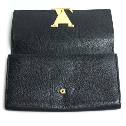 LOUIS VUITTON ルイ・ヴィトン ポルトフォイユ･カプシーヌ 長財布 ブラック M61248 NZ3107 レディース【中古】