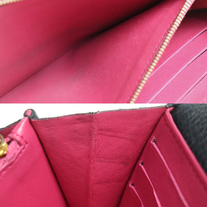 LOUIS VUITTON ルイ・ヴィトン ポルトフォイユ･カプシーヌ 長財布 ブラック M61248 NZ3107 レディース【中古】